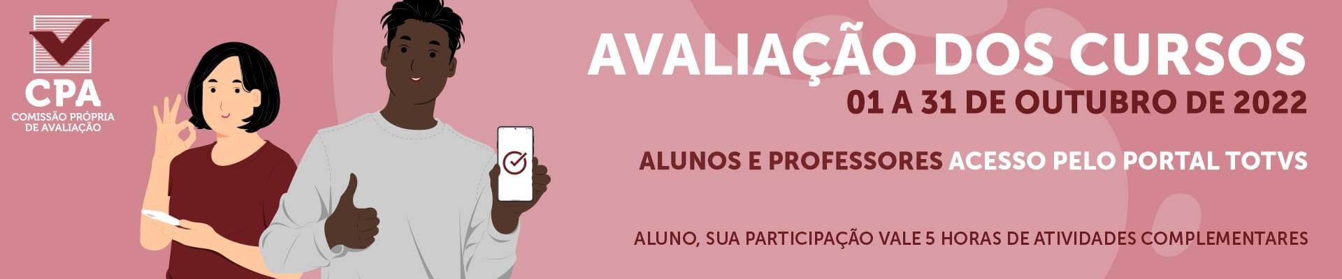 Avaliação CPA 20222 - Portal do Aluno TOTVS Site